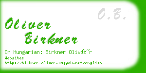 oliver birkner business card